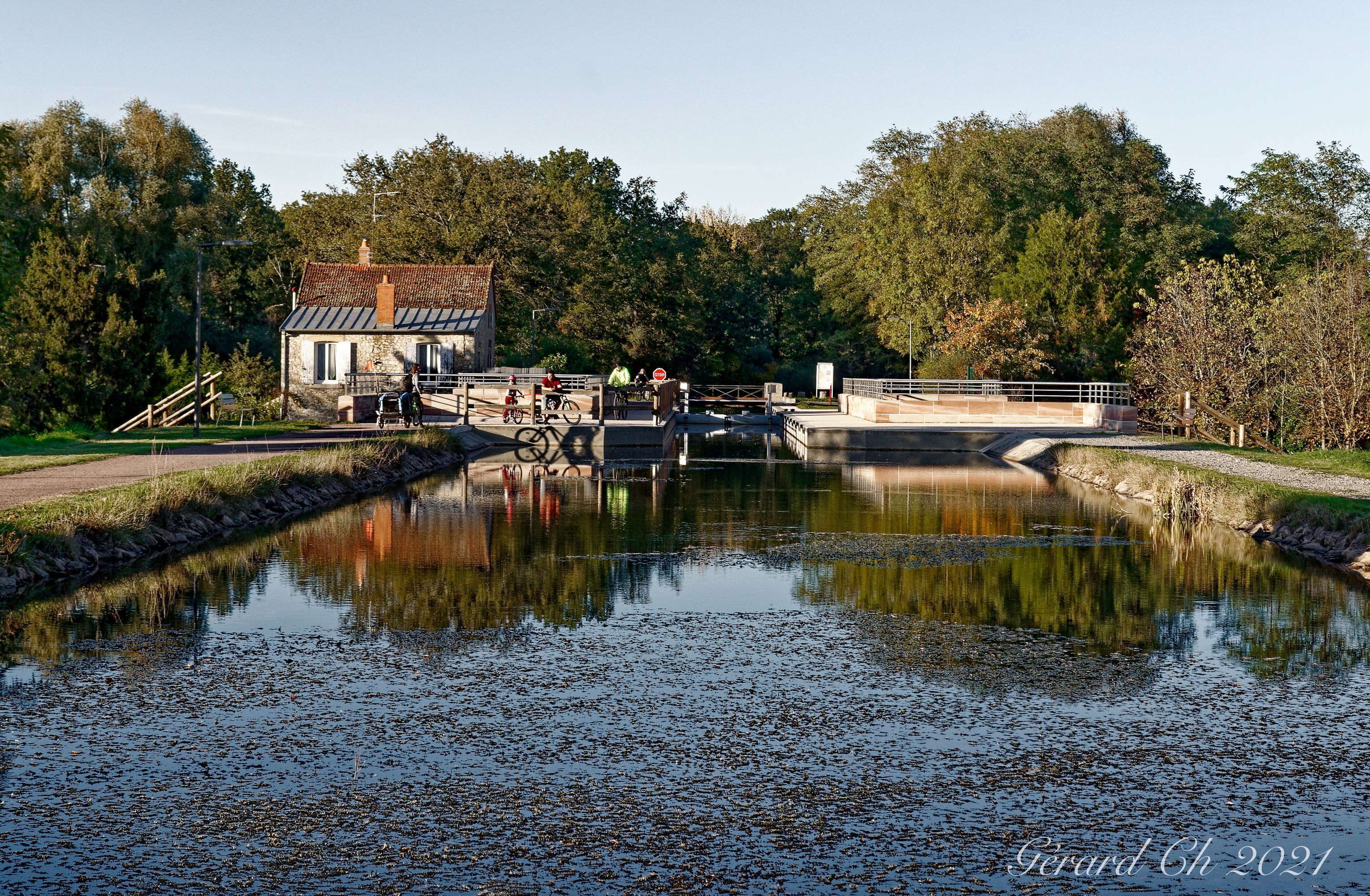 Pont canal de Chante merle - Canal de Berry - Vaux - Allier