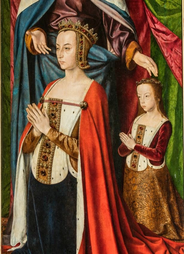 Anne de Beaujeu et sa fille Suzanne, représentée sur le triptyque du "Maître de Moulins"