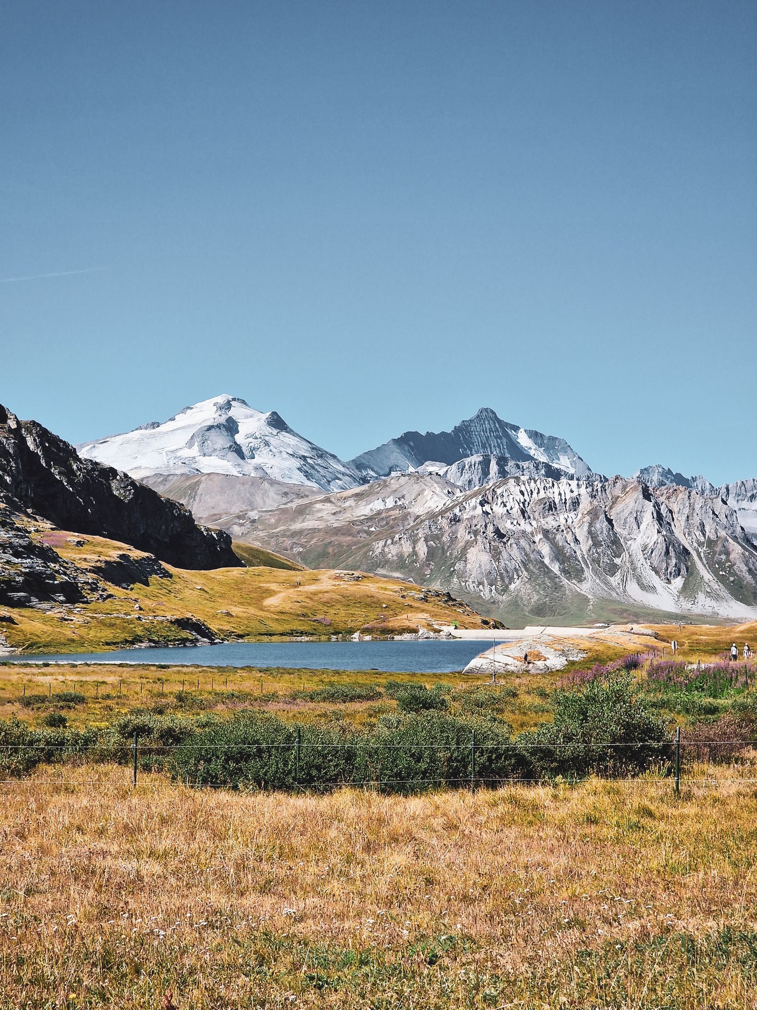 Paysage de montagnes, photographie outdoor, barrage, lac, glaciers, Tignes, Haute Tarentaise, Savoie