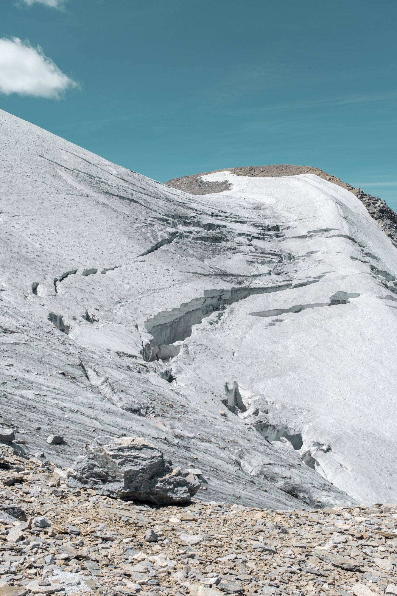 Photographie du glacier de la Grande Motte, Haute Tarentaise, Tignes, Savoie