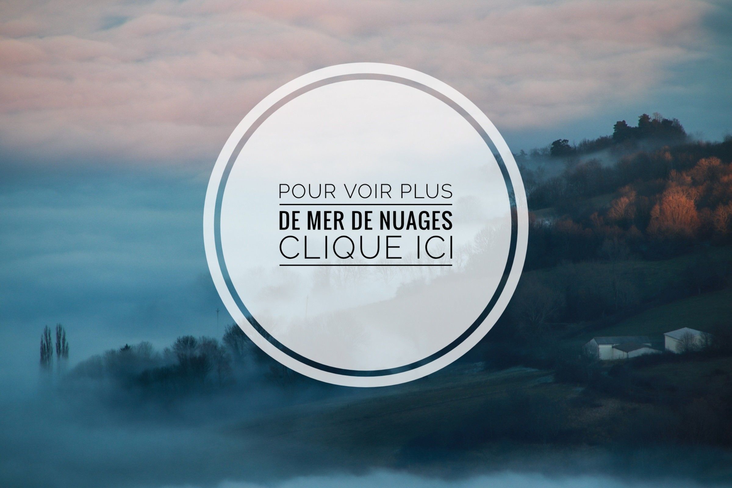 Mer de nuages dans le Puy-de-Dôme 
